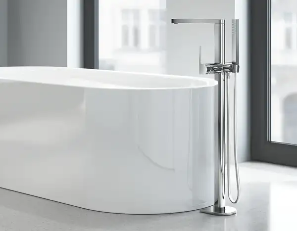 Grohe Plus Змішувач для ванни, підлоговий, хром (23846003) Grohe Plus Змішувач для ванни, підлоговий, хром (23846003)