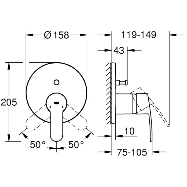 Змішувач для ванни Grohe Eurostyle Cosmopolitan (24052002) Змішувач для ванни Grohe Eurostyle Cosmopolitan (24052002)