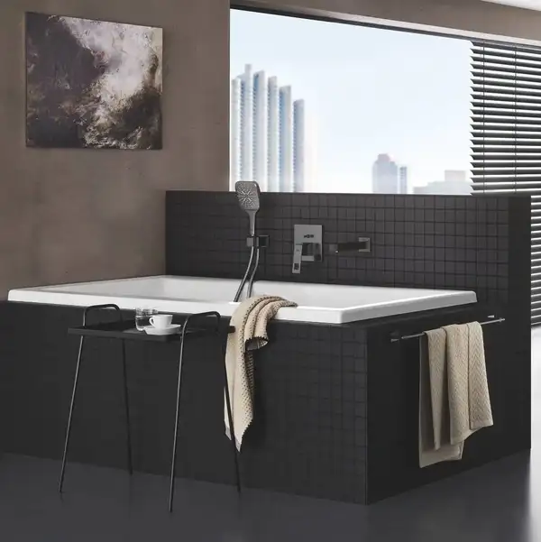 Змішувач для ванни прихованого монтажу Grohe Eurocube зовнішня частина для 35600000, темний графіт (24062AL0) Змішувач для ванни прихованого монтажу Grohe Eurocube зовнішня частина для 35600000, темний графіт (24062AL0)