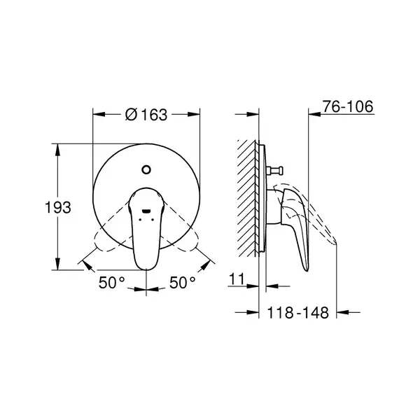 Смеситель однорычажный для ванны Grohe Eurostyle Solid DN 15 (цвет - белый) (29099LS3) фото 2 Aquada.com.ua Смеситель однорычажный для ванны Grohe Eurostyle Solid DN 15 (цвет - белый) (29099LS3) фото 2 Aquada.com.ua