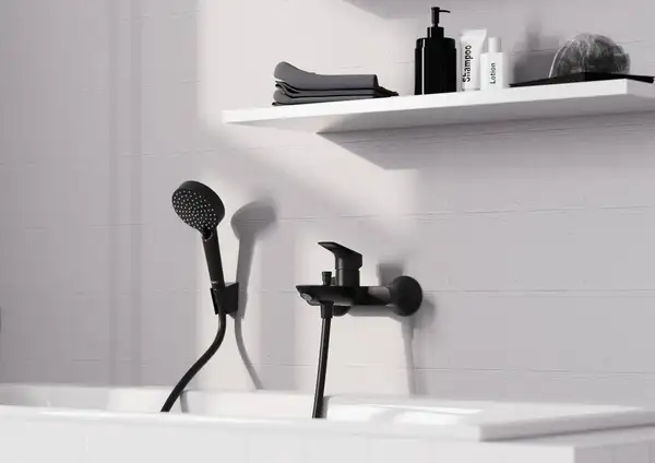 HANSGROHE Logis Змішувач для ванни, чорний матовий (71400670) HANSGROHE Logis Змішувач для ванни, чорний матовий (71400670)