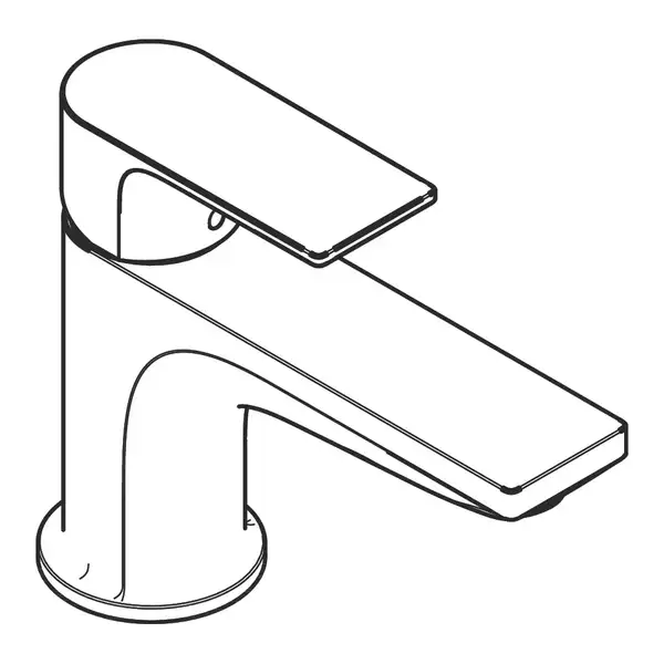 Смеситель на борт ванны, однорычажный Monotrou Hansgrohe Rebris E (цвет - хром) 72435000 Смеситель на борт ванны, однорычажный Monotrou Hansgrohe Rebris E (цвет - хром) 72435000