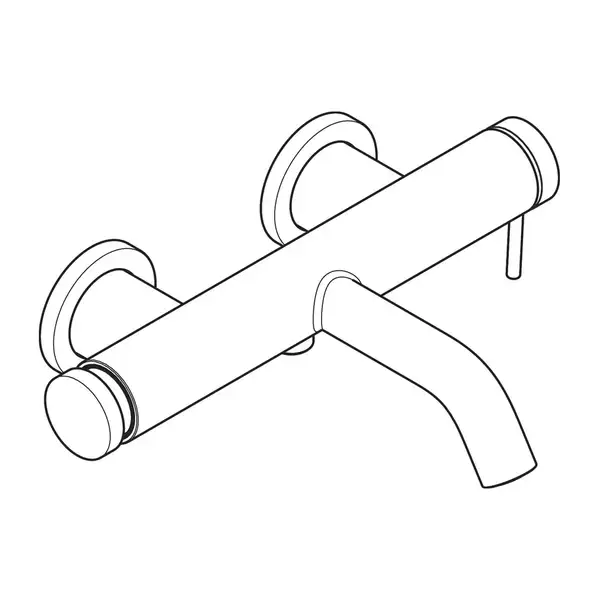 Hansgrohe Tecturis S Смеситель для ванны, белый матовый (73422700) Hansgrohe Tecturis S Смеситель для ванны, белый матовый (73422700)