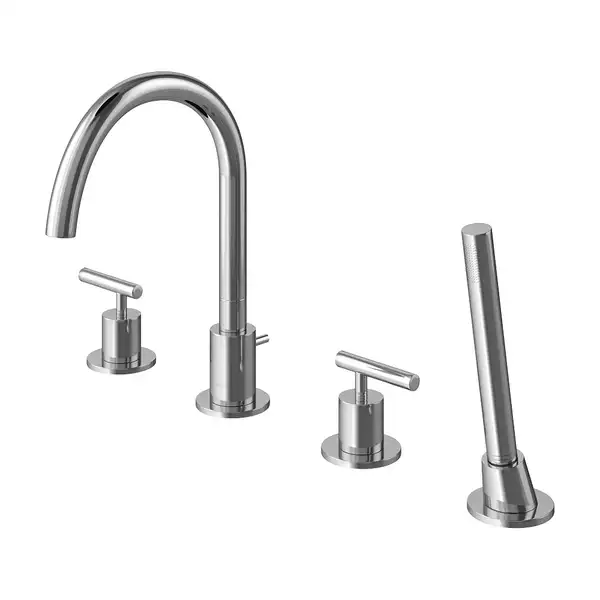 Смеситель для ванны KOHLMAN ROXIN CHROME на борт ванны (QB240R) Смеситель для ванны KOHLMAN ROXIN CHROME на борт ванны (QB240R)