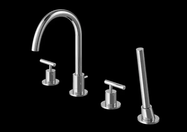 Смеситель для ванны KOHLMAN ROXIN CHROME на борт ванны (QB240R) Смеситель для ванны KOHLMAN ROXIN CHROME на борт ванны (QB240R)