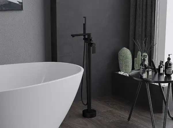 Смеситель для ванны MEXEN LEDA BLACK напольный (MEX-75633-70) Смеситель для ванны MEXEN LEDA BLACK напольный (MEX-75633-70)