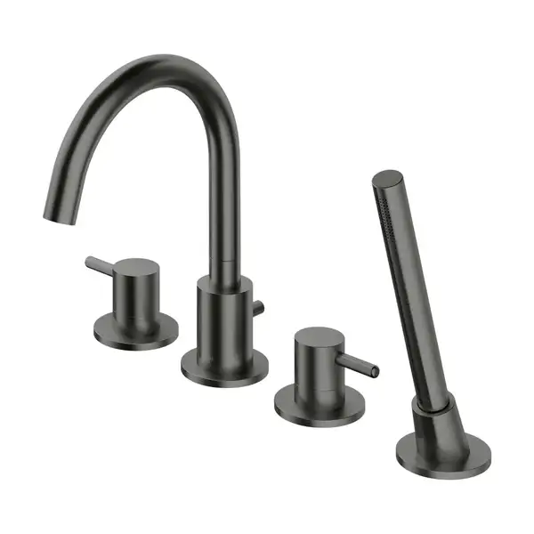 змішувач для ванни Omnires Y на 4 отвори graphite (Y1232GR)