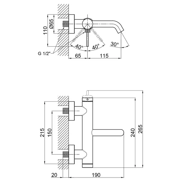 Смеситель для ванны Qtap Robin 3060102C (QTROB3060102C)