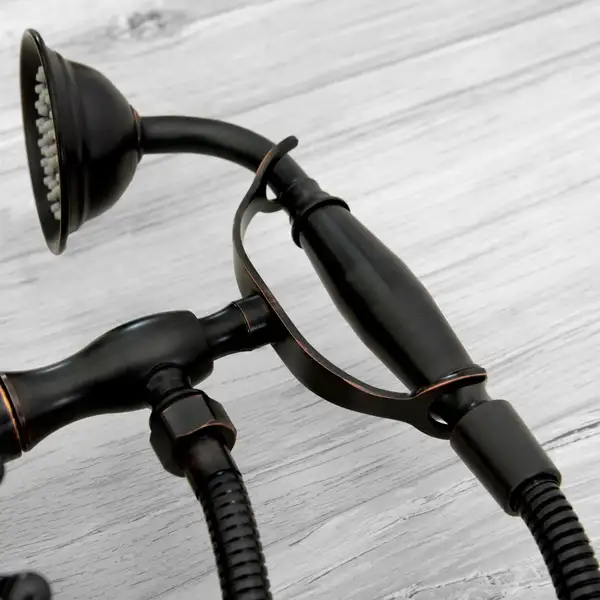 Смеситель для ванны REA RETRO OLD BLACK черный настенный (REA-B0224)