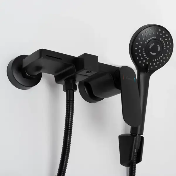 Rea Berg Black Змішувач для ванни, чорний (REA-B2040)