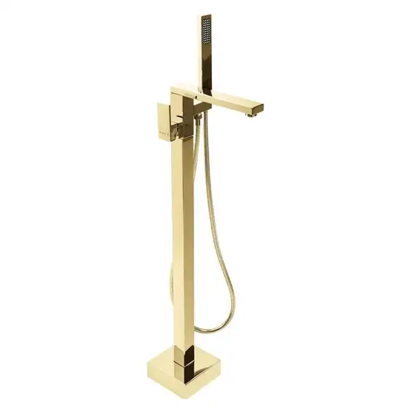 Смеситель для ванны REA TERY GOLD золотой напольный (REA-B5306) Смеситель для ванны REA TERY GOLD золотой напольный (REA-B5306)