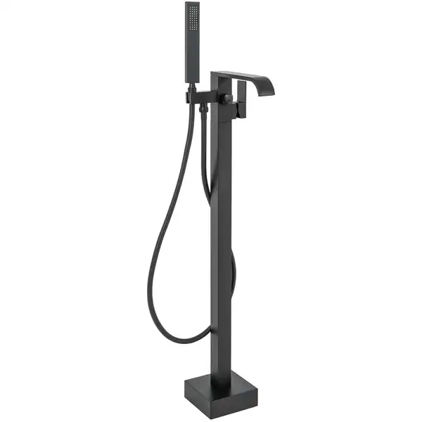 Смеситель для ванны REA CARAT BLACK черный напольный (REA-B5423)