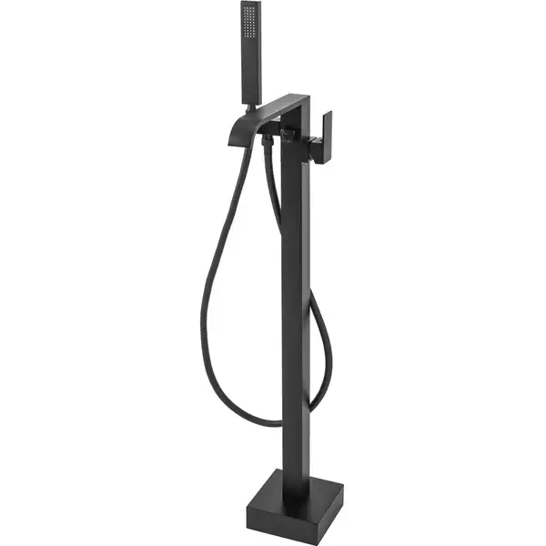 Смеситель для ванны REA CARAT BLACK черный напольный (REA-B5423)
