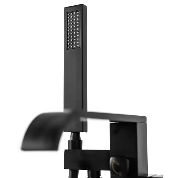 Смеситель для ванны REA CARAT BLACK черный напольный (REA-B5423)