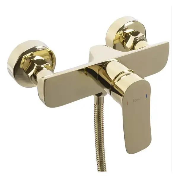 Смеситель для ванны и душа REA DART GOLD настенный без излива (REA-B5653) Смеситель для ванны и душа REA DART GOLD настенный без излива (REA-B5653)