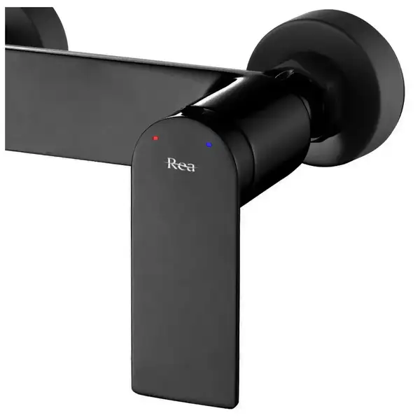 Смеситель для ванны и душа REA STORM BLACK черный настенный (REA-B8033) Смеситель для ванны и душа REA STORM BLACK черный настенный (REA-B8033)