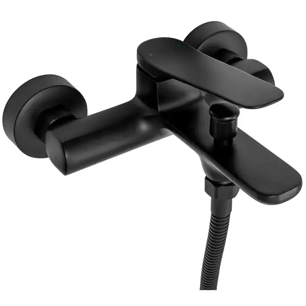Змішувач для ванни та душу REA CREEK BLACK чорний настінний (REA-B9667) Змішувач для ванни та душу REA CREEK BLACK чорний настінний (REA-B9667)