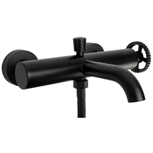Смеситель для ванны и душа REA VERTIGO BLACK MAT черный настенный (REA-B9669) Смеситель для ванны и душа REA VERTIGO BLACK MAT черный настенный (REA-B9669)