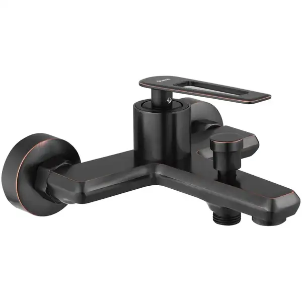 Змішувач для ванни та душу REA BLADE OLD BLACK чорний настінний (REA-B9975)