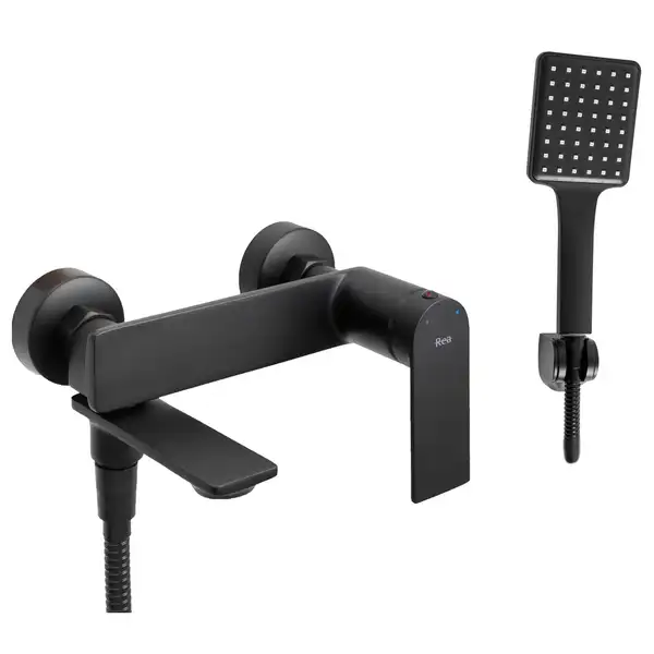 Rea Storm Black Змішувач для ванни, чорний (REA-B9989) Rea Storm Black Змішувач для ванни, чорний (REA-B9989)