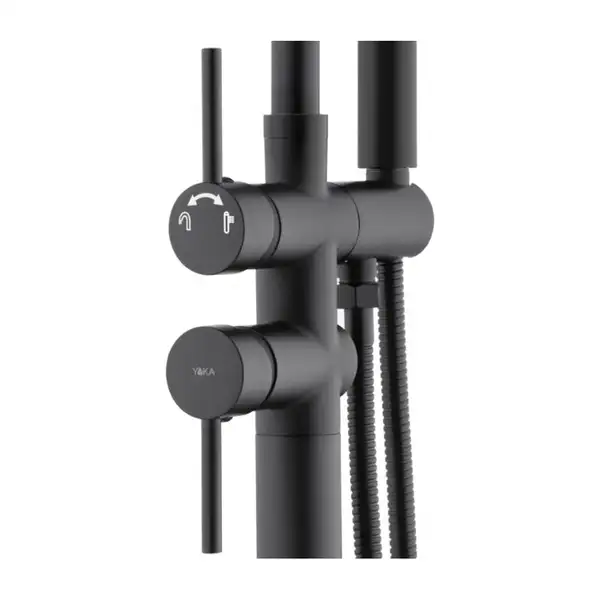 Змішувач для ванни YOKA SPA BLACK підлоговий (BS.SPA-BLK) Змішувач для ванни YOKA SPA BLACK підлоговий (BS.SPA-BLK)