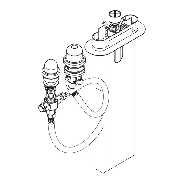 Hansgrohe Скрытая часть, на борт ванны (13481180) Hansgrohe Скрытая часть, на борт ванны (13481180)